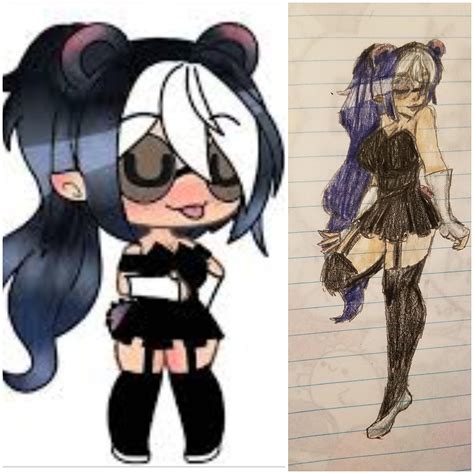 I drew a random "thicc" gacha edit I found on google : r/GLCsister