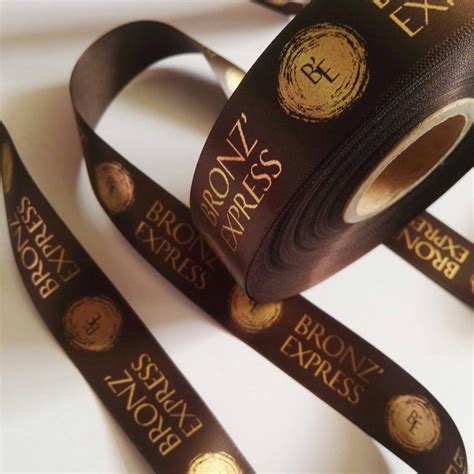 25mm Elegant Custom Printed Satin Personalized Ribbon Custom Design Ribbon Printed Ribbon ...