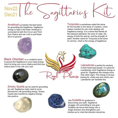 The Sagittarius Kit | Crystal healing stones, Sagittarius, Healing stones