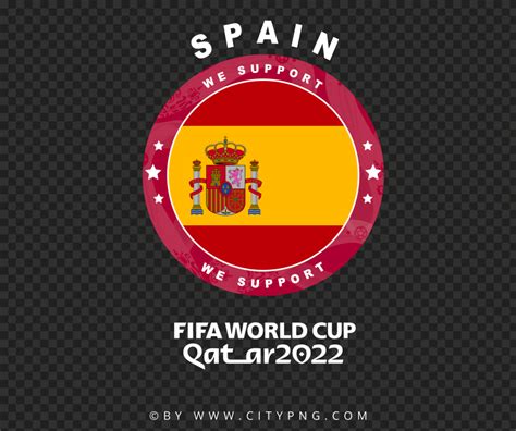 We Support Spain World Cup 2022 Logo PNG IMG | Citypng