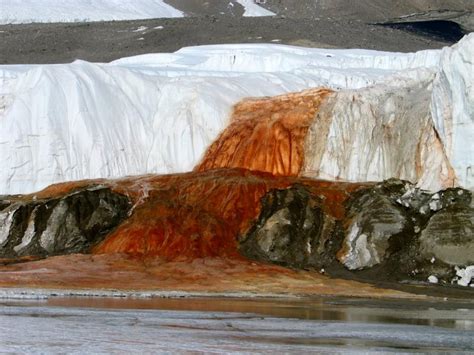 Blood Falls, a "bleeding" glacier, is a natural time capsule containing ...