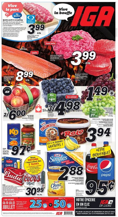 IGA Extra Canada, flyer - (Special Offer - Gatineau - Quebec): July 18 - July 24, 2019 ...