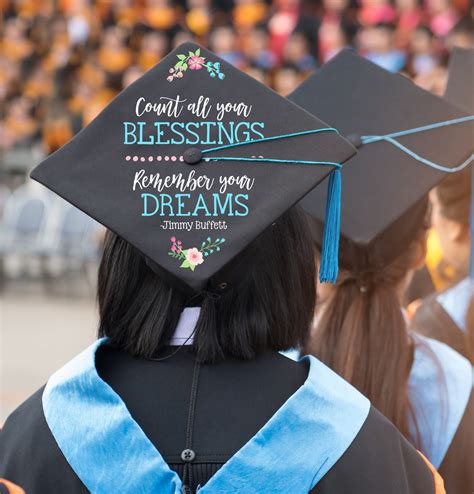 custom vinyl quote, graduation cap custom artwork