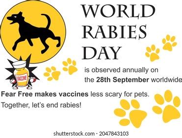 World Rabies Day Poster Banner Campaign Stock Illustration 2047843103 ...