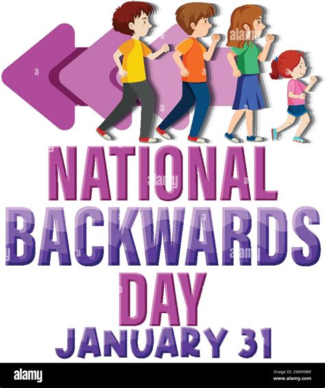 National backward day banner design illustration Stock Vector Image & Art - Alamy