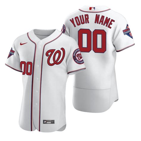 Men's Washington Nationals Custom Nike White 2020 Stitched MLB Flex Base Jersey on sale,for ...