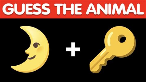 Guess The Animal By Emoji | Emoji Quiz - YouTube