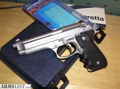 ARMSLIST - For Sale/Trade: Beretta 92fs Stainless w/New Hogue grips and ...