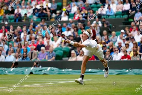 Denis Shapovalov During His Quarterfinal Match Editorial Stock Photo ...