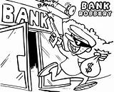 Cartoon Bank Robber Coloring Page Ginormasource Kids  Vrogueco sketch template