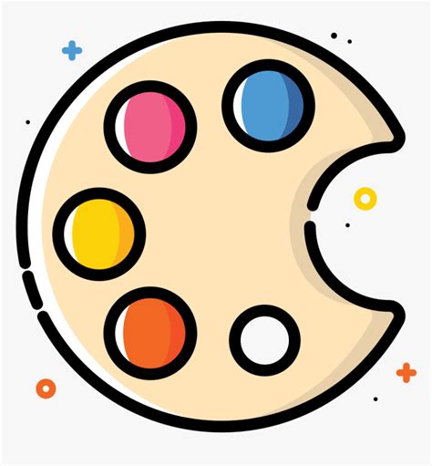 Painting Palette Icon - Paint Palette Icon Png, Transparent Png - kindpng