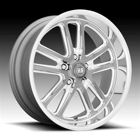 US Mags Bullet U130 Gunmetal Milled Custom Wheels Rims - U130 / Bullet ...