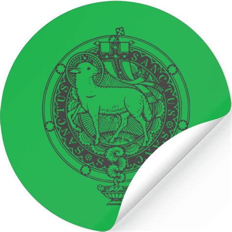 Sanctus Agnus Dei Lamb God Traditional Latin Mass Catholic Stickers Designed & Sold By Elf Day ...