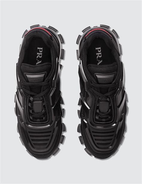 Prada Rubber Cloudbust Thunder Sneakers in Black - Lyst