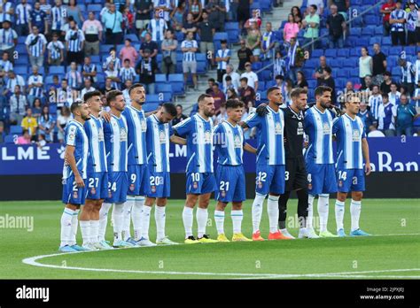 players of RCD Espanyol during the La Liga match between RCD Espanyol ...