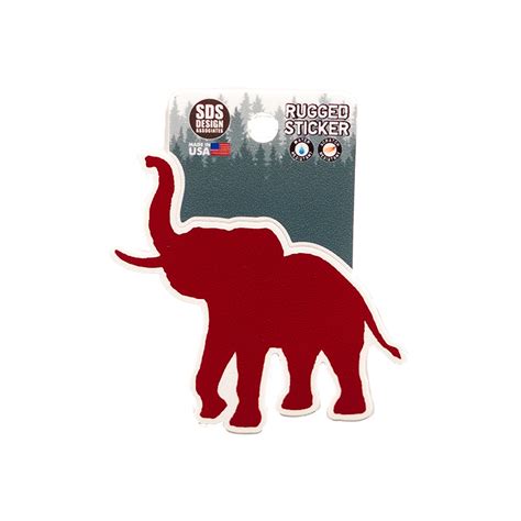 Alabama Elephant Rugged Sticker | University of Alabama Supply Store