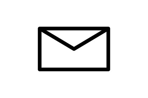 Email Icon Black And White Simple