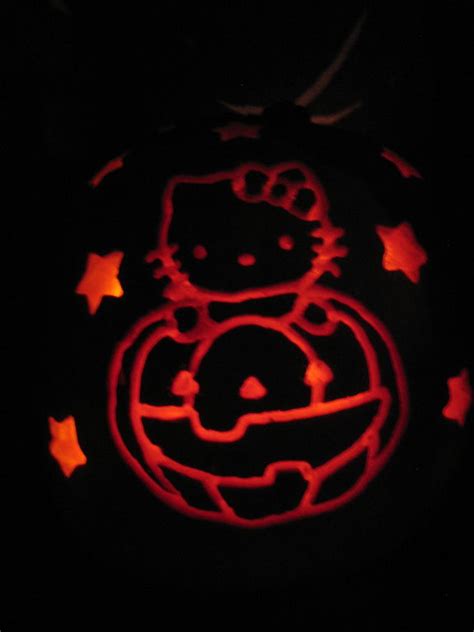 Pumpkin Carving – Hello Kitty Hell