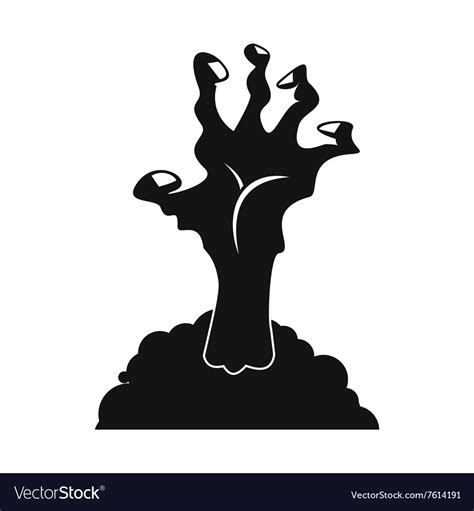 Zombie hand icon Royalty Free Vector Image - VectorStock