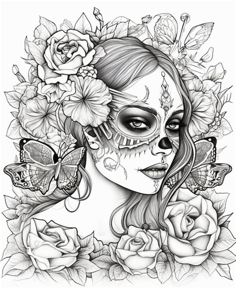 Premium AI Image | Day of the dead art