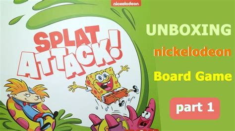 Splat Attack Nickelodeon Kickstarter Board Game Unboxing - Part 1 | Nickelodeon, Board games ...