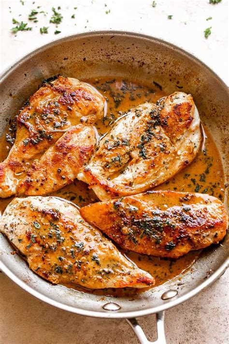 Garlic Butter Pan Fried Chicken Breasts Recipe | Diethood