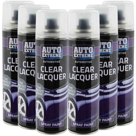 Automotive Clear Lacquer Spray Paint 250ml Aerosol Fast Metal Interior Exterior | eBay