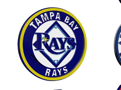 Mlb Tampa Bay Rays Keychan Logo Printable - 3D Print Model by danyelon