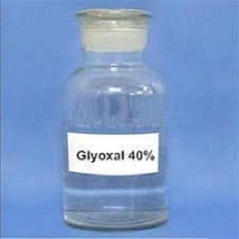 Glyoxal 40% at best price in Mumbai by Akshar Exim Company Private Limited | ID: 25788989633