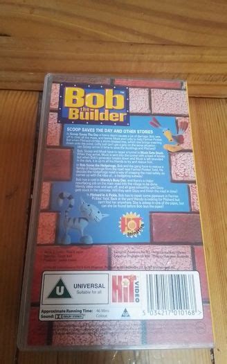 Bob The Builder Scoop Saves The Day Vhs Childrens 1999 For Sale in Dillons Cross, Cork from VHS ...