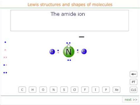 The Lewis structure and shape of the amide ion - YouTube