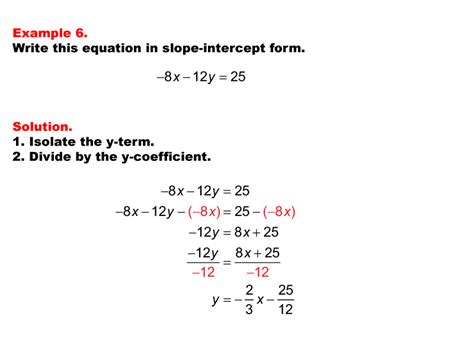 Student Tutorial: Linear Equations in Standard Form | Media4Math