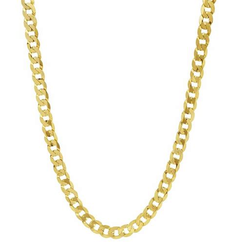 Solid 14K Yellow Gold Curb Link Chain, 20", 5mm, 17.0 grams