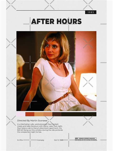 "After Hours movie poster 1985, comedy" Poster for Sale by ...