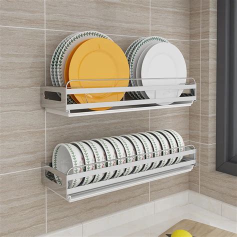 Wall Mounted Aluminum Dish Rack