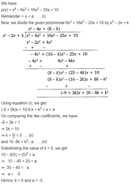 Class 10 Maths NCERT Solutions Chapter 2 Polynomials - Learn CBSE