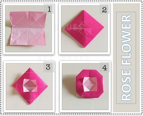 ArchGuide: Easy Origami Rose tutorial for kids