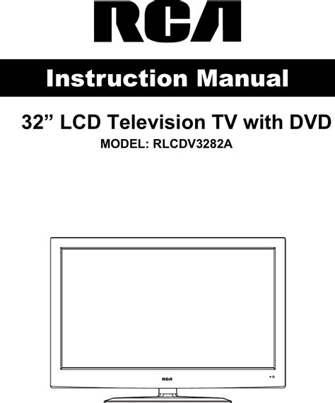 Rca Flat Panel Television Rlcdv3282A Users Manual ...