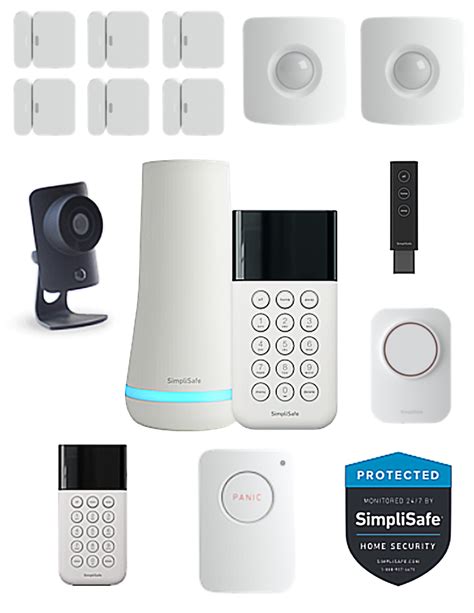 SimpliSafe home security professional system, Base Station, Wireless Keypads, Entry Sensors ...