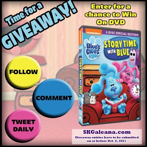 Blue’s Clues & You! Story Time With Blue DVD Giveaway! – Ends Oct 8 ...