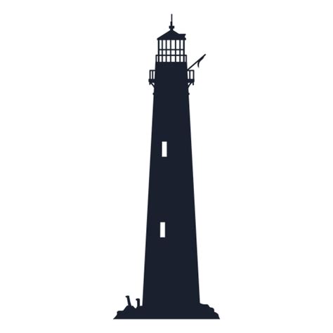 Classic Lighthouse Building Silhouette PNG & SVG Design For T-Shirts