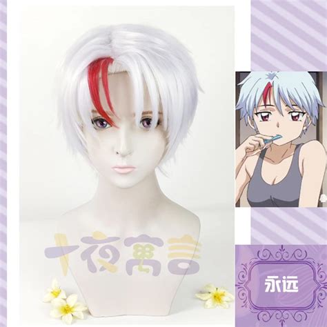 Hanyou Hanyo no Yashahime Towa Higurashi Cosplay Wig Synthetic Hair Halloween Party Carnival ...