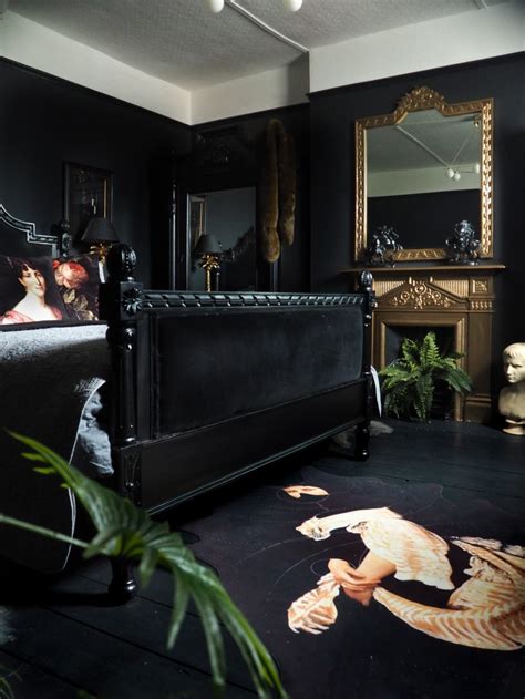 Amazing dark gothic glam Home Tour On Apartment Therapy - Raspberry ...