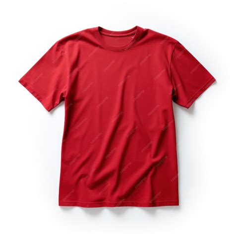 Premium AI Image | Red TShirt Mockup Isolated