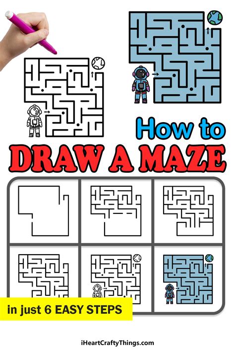 man in the maze drawing - Richards Whishour