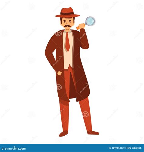 Police Inspector Icon, Cartoon Style Stock Vector - Illustration of human, sign: 189765163