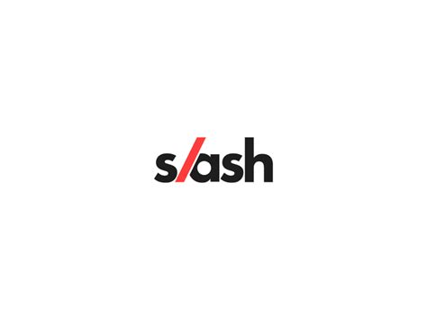 Slash logo design by Victor Gadegaard on Dribbble