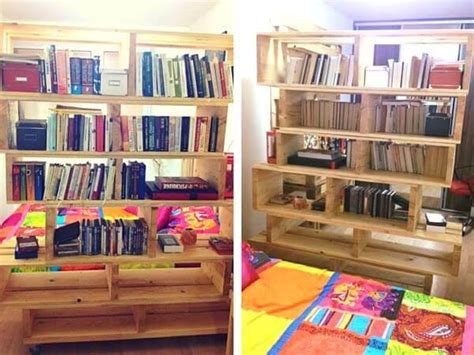 Wonderful Pallet Bookshelf on Wheels - Easy Pallet Ideas