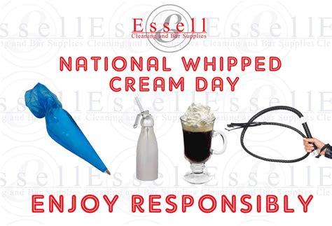 Did you know its National Whipped Cream Day ? Well now you do, remember ...