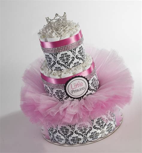 Amazon.com: The "Little Princess" Diaper Cake with Tutu and Crown for ...